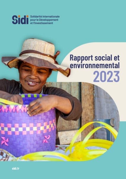 Couverture Rapport social et environnemental 2023